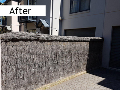 new top roll for Adelaide brush fence